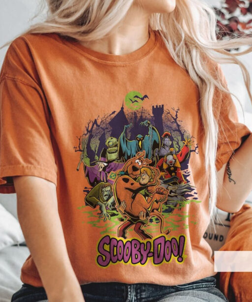 Vintage Scooby Doo Shirt, Scooby Doo Halloween Shirt, Hallowee disney, scoobydoo, Scooby, Ruh Roh Shirt, Retro Halloween, Horror Movie