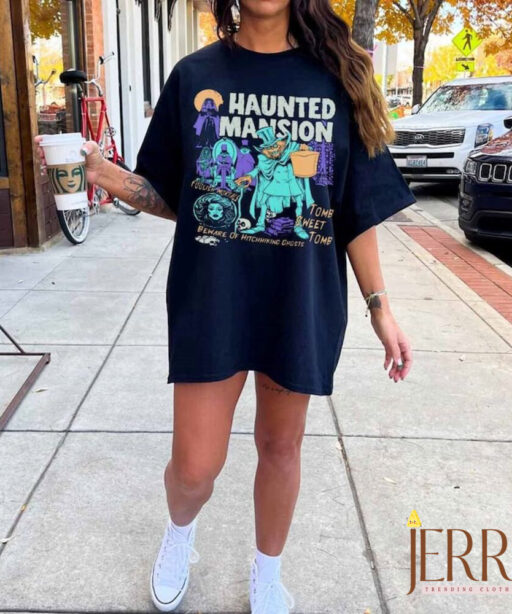 Vintage The Haunted Mansion Comfort Shirt, Hitchhiking Ghosts Madame Leota Tee, Disneyland Halloween T-shirt, Mickey's Not So Scary Party