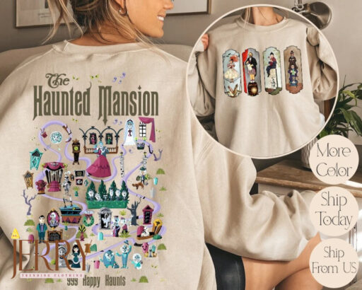 Vintage The Haunted Mansion Sweatshirt, Haunted Mansion 1969 Sweatshirt, Stretching Room Sweatshirt, Halloween Sweatshirt