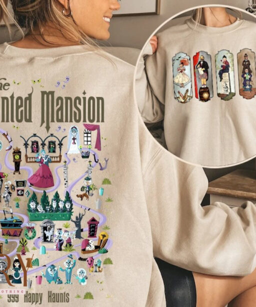 Vintage The Haunted Mansion Sweatshirt, Haunted Mansion 1969 Sweatshirt, Stretching Room Sweatshirt, Halloween Sweatshirt