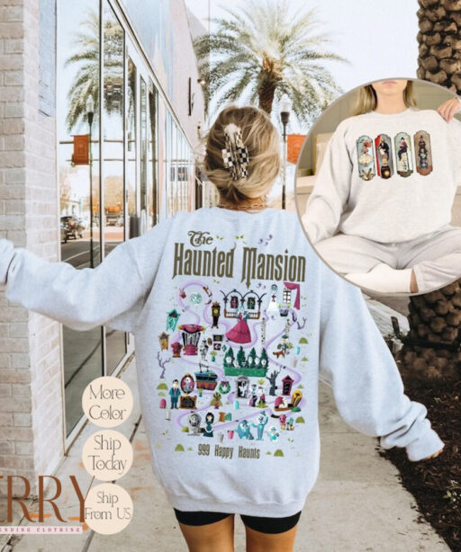 Vintage The Haunted Mansion Sweatshirt, Haunted Mansion 1969 Sweatshirt, Stretching Room Sweatshirt, Halloween Sweatshirt