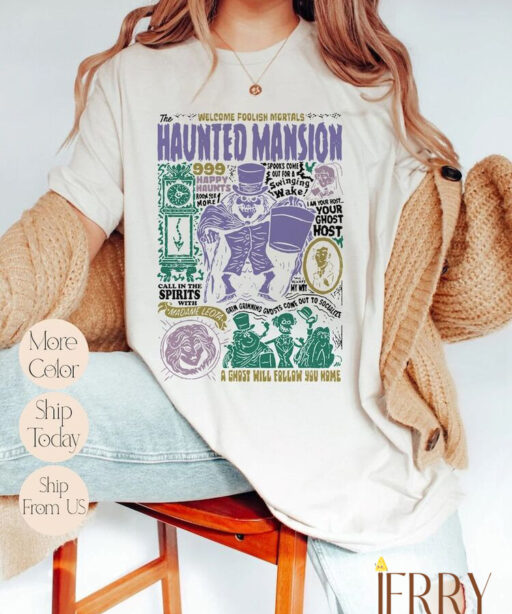 Vintage The Haunted Mansion shirt, Retro Vintage Halloween Hoodie Sweatshirt, Halloween shirt, Retro Haunted Mansion Shirt