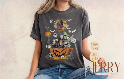 Vintage The Nightmare Before Christmas Halloween Shirt, Halloween Shirt, Disney Halloween Shirt, Oogie Boggie Shirt, Jack Skellington Shirt