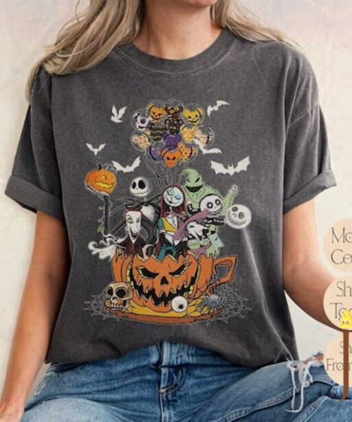 Vintage The Nightmare Before Christmas Halloween Shirt, Halloween Shirt, Disney Halloween Shirt, Oogie Boggie Shirt, Jack Skellington Shirt