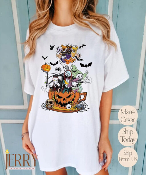 Vintage The Nightmare Before Christmas Halloween Shirt, Halloween Shirt, Disney Halloween Shirt, Oogie Boggie Shirt, Jack Skellington Shirt