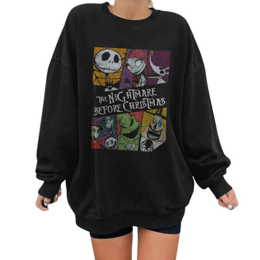 Vintage The Nightmare Before Christmas shirt, Jack and Sally Oogie Boogie Lock Shock Barrel shirt, Disney halloween shirt