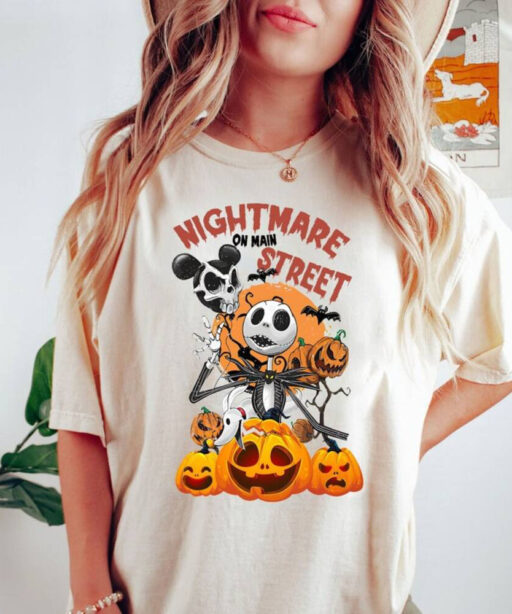 Vintage The Nightmare Before Halloween Pumpkin Shirt, Retro Nightmare On Main Street Shirt, Halloween Pumpkin Shirt, The Pumpkin King Shirt