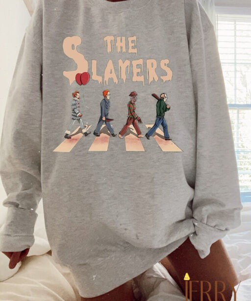 Vintage The Slayer Sweatshirt, Scary Movie Sweatshirt, Horror Film Club Shirt, Horror Movie Character Sweatshirt, Halloween Sweatshirt