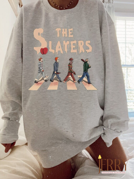 Vintage The Slayer Sweatshirt, Scary Movie Sweatshirt, Horror Film Club Shirt, Horror Movie Character Sweatshirt, Halloween Sweatshirt