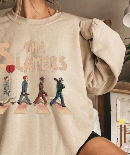 Vintage The Slayer Sweatshirt, Scary Movie Sweatshirt, Horror Film Club Shirt, Horror Movie Character Sweatshirt, Halloween Sweatshirt