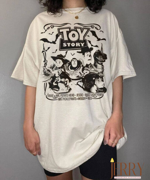 Vintage Toy Story Comfort Comfort Colors, Retro Toy Story Halloween Shirts, Disneyland Halloween Tees, Disney Famliy Halloween Party 2023