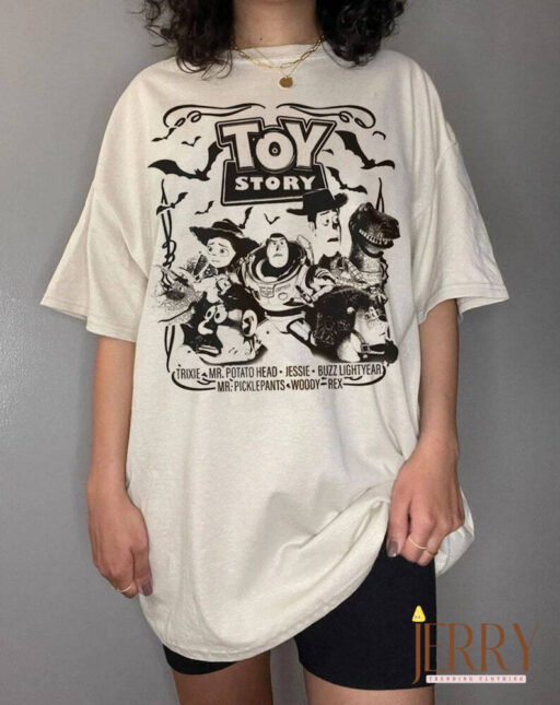 Vintage Toy Story Comfort Comfort Colors, Retro Toy Story Halloween Shirts, Disneyland Halloween Tees, Disney Famliy Halloween Party 2023