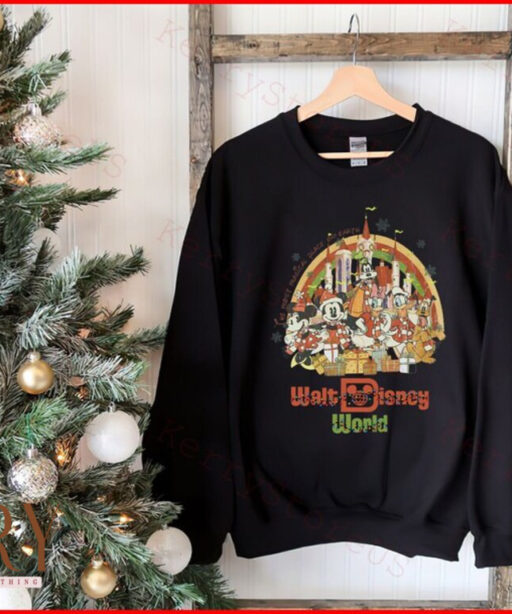 Vintage Walt Disney World Christmas Shirt, Disney shirt, Mickey And Friend Christmas Shirt, Disney Friends Shirt, Disney Holiday Shirt