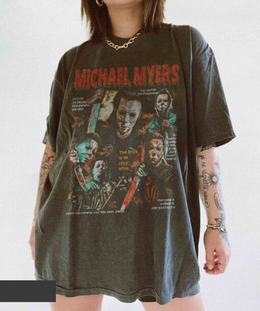 Vintage Michael Myers Horror Shirt, Horror 90S Halloween tshirt, Michael Myers Sweatshirt, Myers Crewneck, Horror movie, horror Character