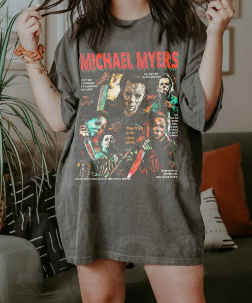 Vintage Michael Myers Horror Shirt, Horror 90S Halloween tshirt, Michael Myers Sweatshirt, Myers Crewneck, Horror movie, horror Character