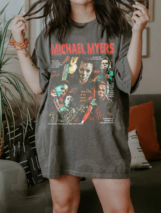 Vintage Michael Myers Horror Shirt, Horror 90S Halloween tshirt, Michael Myers Sweatshirt, Myers Crewneck, Horror movie, horror Character