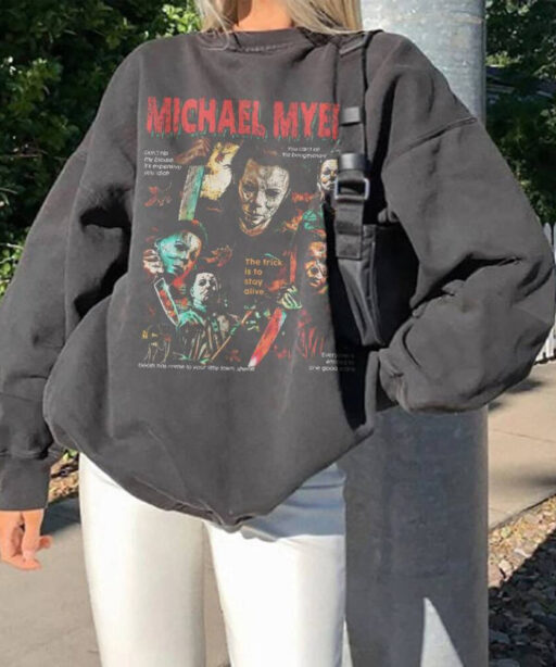 Vintage Michael Myers Horror Shirt, Horror 90S Halloween tshirt, Michael Myers Sweatshirt, Myers Crewneck, Horror movie, horror Character