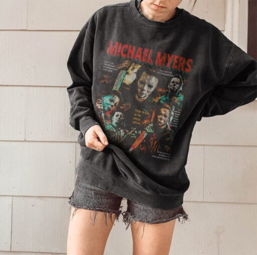 Vintage Michael Myers Horror Shirt, Horror 90S Halloween tshirt, Michael Myers Sweatshirt, Myers Crewneck, Horror movie, horror Character