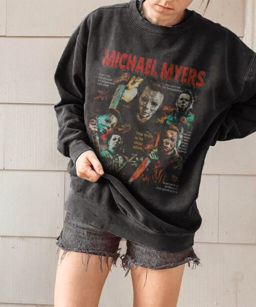 Vintage Michael Myers Horror Shirt, Horror 90S Halloween tshirt, Michael Myers Sweatshirt, Myers Crewneck, Horror movie, horror Character