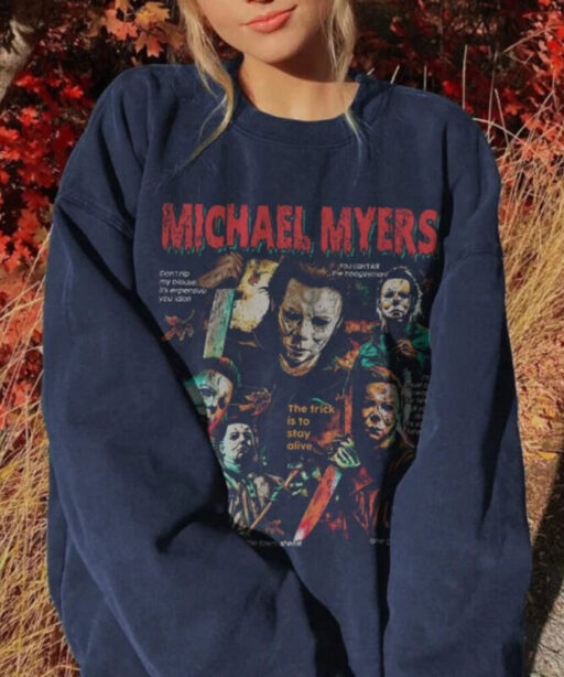 Vintage Michael Myers Horror Shirt, Horror 90S Halloween tshirt, Michael Myers Sweatshirt, Myers Crewneck, Horror movie, horror Character