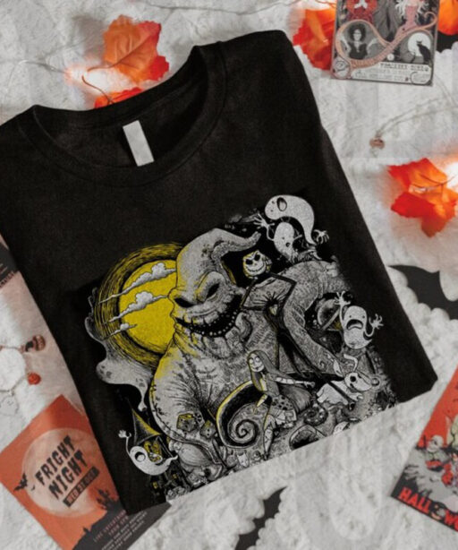 Vintage retro Let's Oogie Boogie shirt, Oogie Boogie Man shirt, Disneyland Halloween party 2023 shirt, The Nightmare Before, Jack and Sally