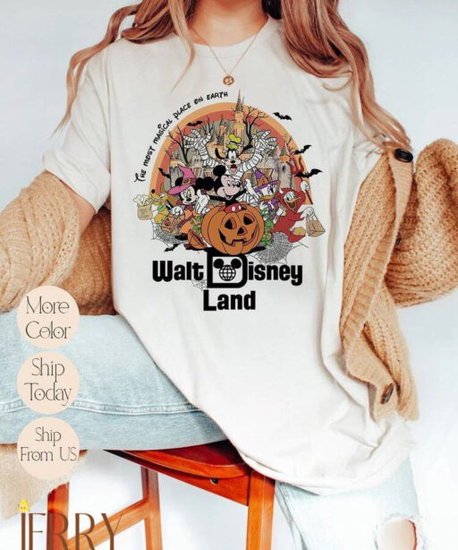 Walt Disney World Halloween Shirt, Disneyworld Halloween 2023 Shirt, Mickey And Friends Halloween Shirt, Disney Family Matching Shirt