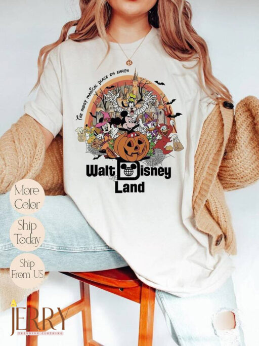 Walt Disney World Halloween Shirt, Disneyworld Halloween 2023 Shirt, Mickey And Friends Halloween Shirt, Disney Family Matching Shirt