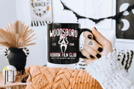 What's Your Favorite Scary Movie Mugs, Horror Film Club Est 1996 Mug, Movie Season Mug, Latte Coffee Mugs, Fall Autumn Mugs, Halloween Mugs