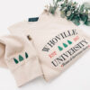 Whoville university christmas embroidered sweatshirt jumper, holiday sweatshirt,Christmas Crewneck, Christmas Jumper, Christmas Hoodie, xmas