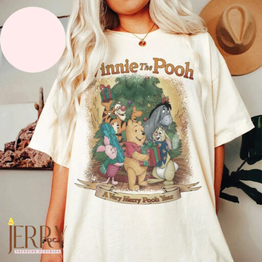 Winnie The Pooh Christmas shirt, The Pooh xmas, Disney Pooh and Friends Christmas Shirt, christmas trees, Winnie Pooh, Pooh Bear and Friends