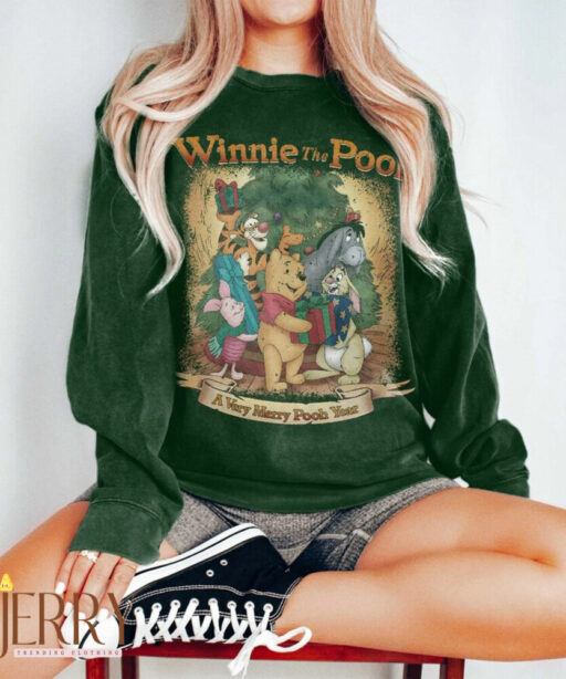 Winnie The Pooh Christmas shirt, The Pooh xmas, Disney Pooh and Friends Christmas Shirt, christmas trees, Winnie Pooh, Pooh Bear and Friends