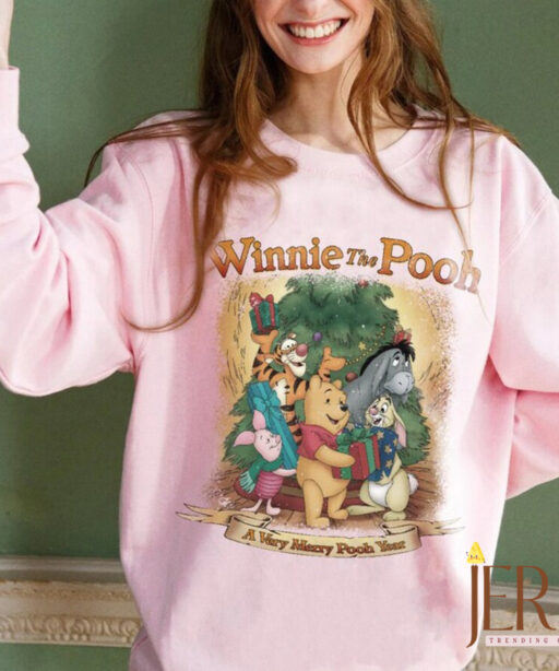 Winnie The Pooh Christmas shirt, The Pooh xmas, Disney Pooh and Friends Christmas Shirt, christmas trees, Winnie Pooh, Pooh Bear and Friends