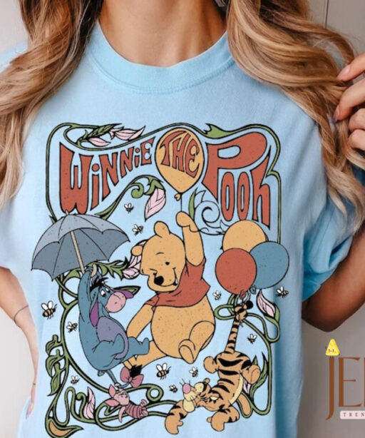 Winnie The Pooh Shirt, Vintage Winnie Pooh and Friends Shirt, Classic Pooh and CO Shirt, Disney Winnie the Pooh Shirt