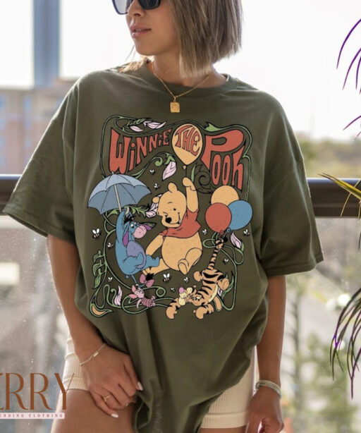 Winnie The Pooh Shirt, Vintage Winnie Pooh and Friends Shirt, Classic Pooh and CO Shirt, Disney Winnie the Pooh Shirt