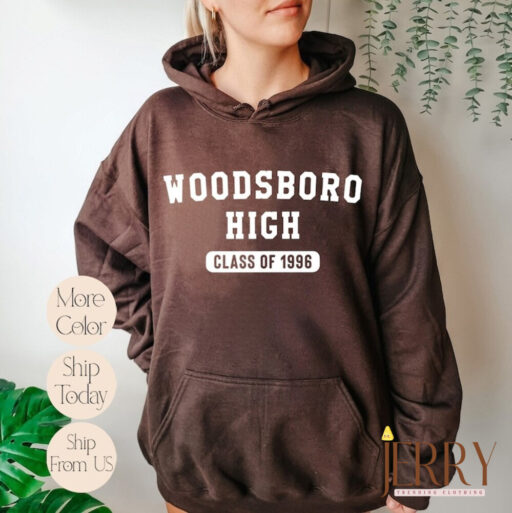 Woodsboro H.S. Class Of '96 Sweatshirt, Ghostface Hoodie, Scream Ghostface Horror Movie Fan Unisex Crewneck