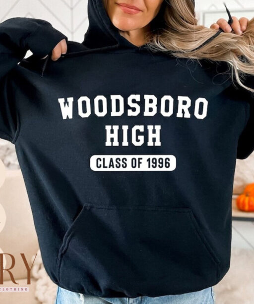 Woodsboro H.S. Class Of '96 Sweatshirt, Ghostface Hoodie, Scream Ghostface Horror Movie Fan Unisex Crewneck