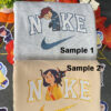 Wybie And Coraline Jones Halloween Nike Embroidered Sweatshirts