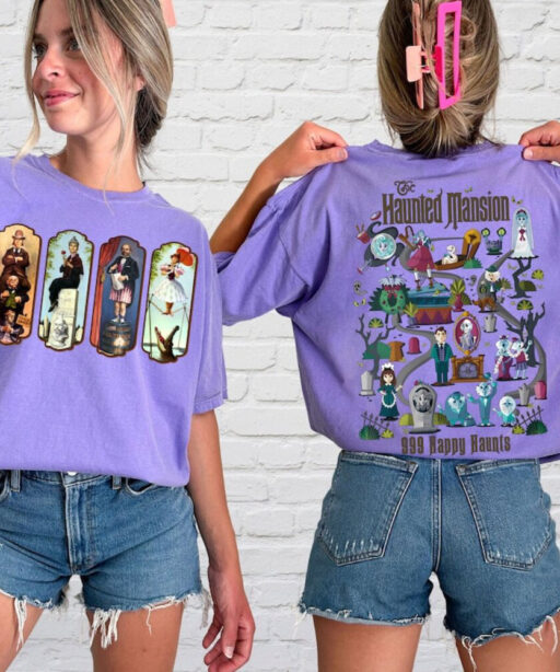 Haunted Mansion Comfort Color Shirt, The Haunted Mansion Map Shirt, Retro Disney Halloween Shirt, Stretching Room Shirt, Disneyland Trip Tee