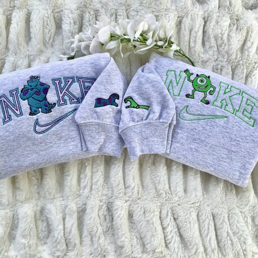 Monster Friends Disney Nike Embroidered Sweatshirts