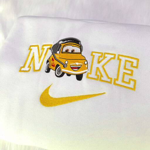 Luigi World Of Cars Disney Nike Embroidered Sweatshirt