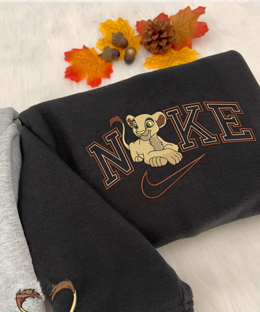 Simba And Nala Disney Nike Embroidered Sweatshirts