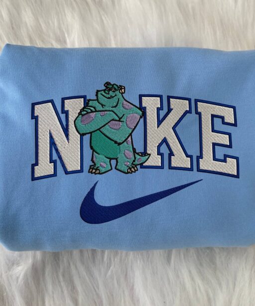 James Sullivan And Boo Monsters Disney Nike Embroidered Sweatshirts