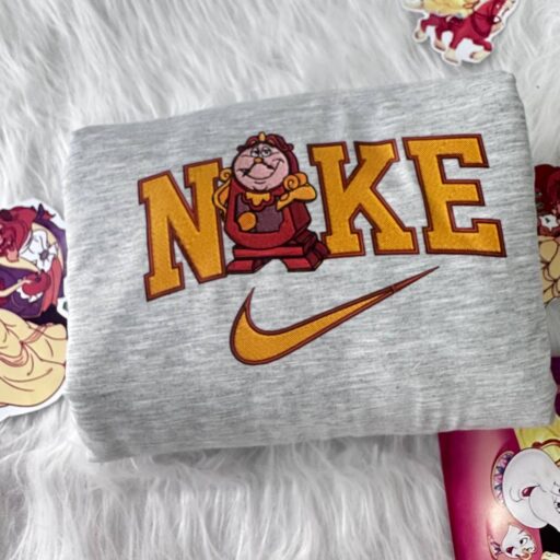 Mrs Potts And Cogsworth Beauty and the Beast Disney Nike Embroidered Sweatshirts