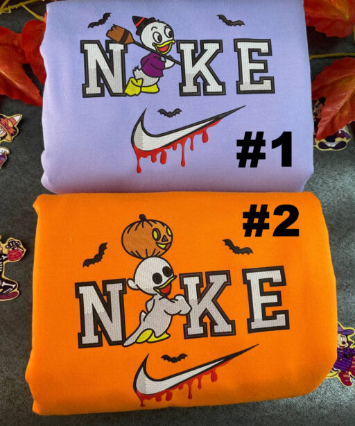 Dewey Duck And Louie Duck Disney Nike Embroidered Sweatshirts