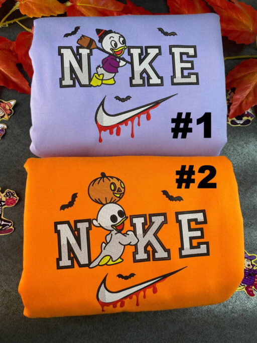 Dewey Duck And Louie Duck Disney Nike Embroidered Sweatshirts