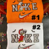 Huey Duck And Louie Duck Spooky Disney Nike Embroidered Sweatshirts