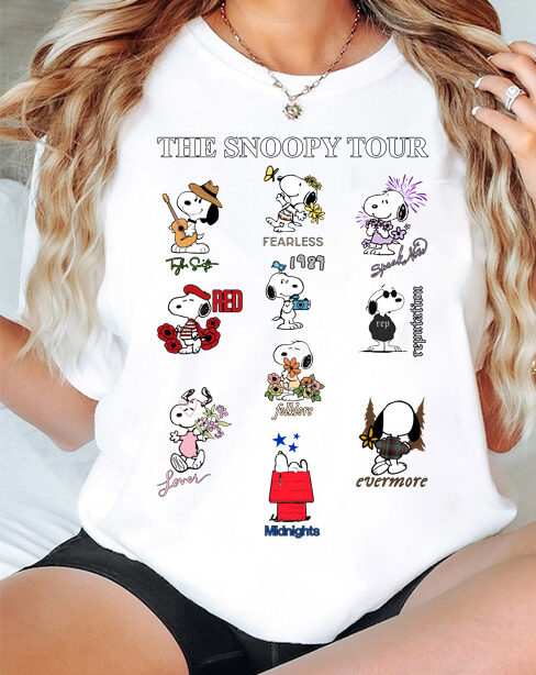 Taylor Swift Eras Tour Snoopy T Shirt For Swifties – Jerry Clothing