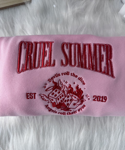 Taylor Swift Cruel Summer Embroidered Sweatshirt