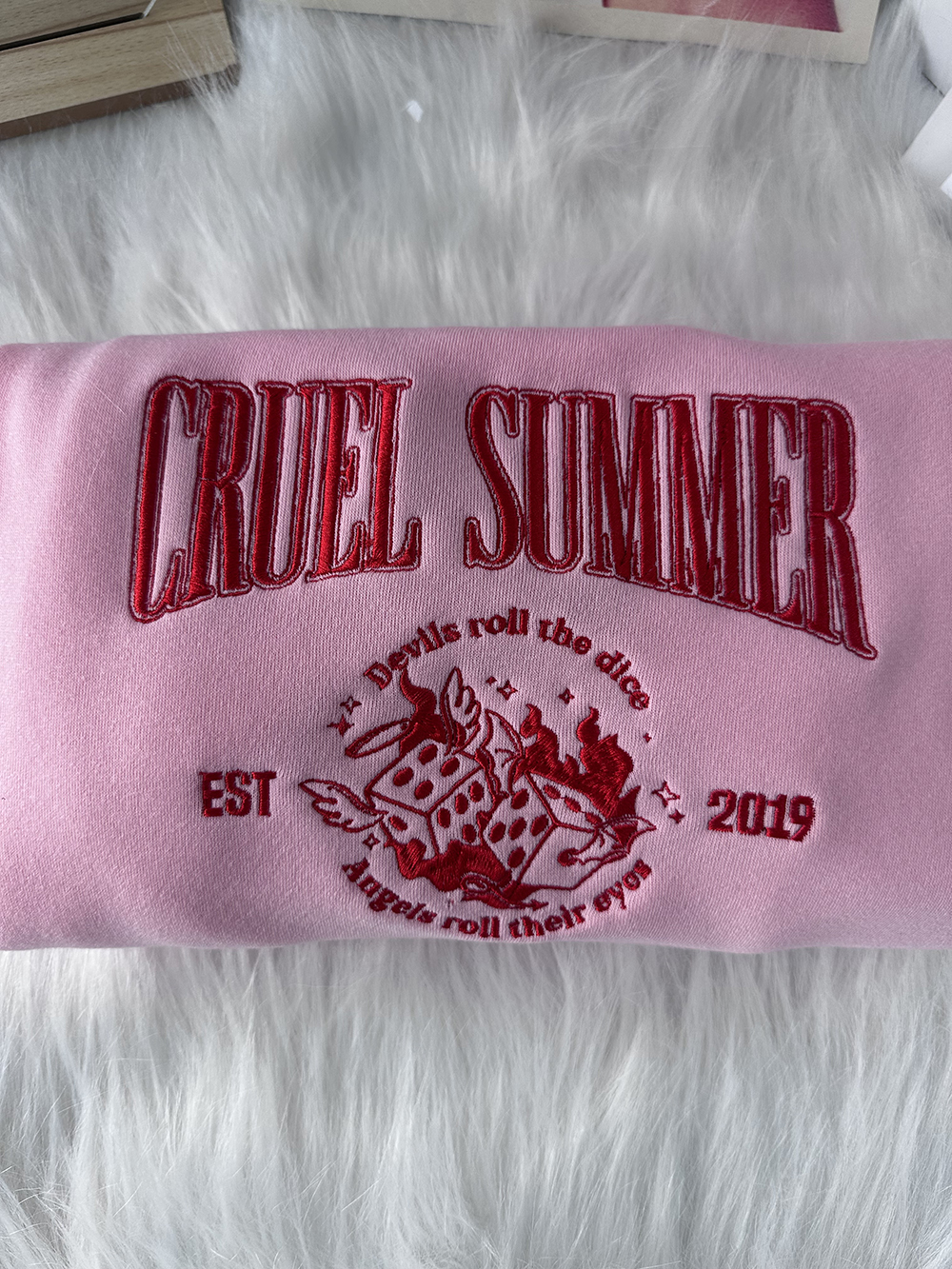 Taylor Swift Cruel Summer Embroidered Sweatshirt Jerry Clothing