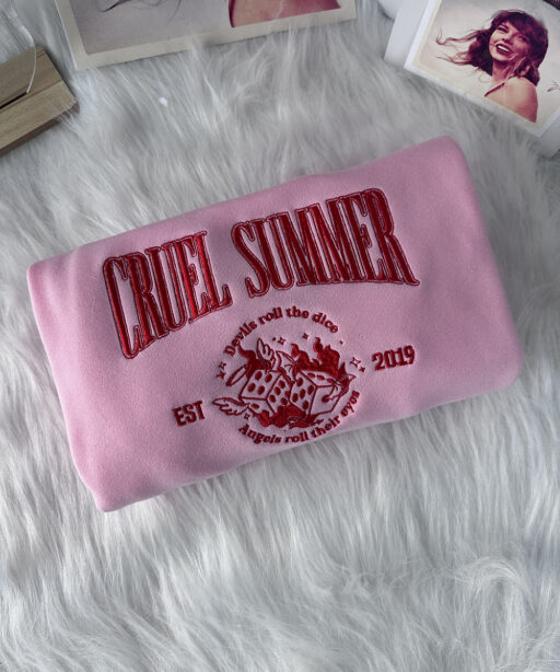 Taylor Swift Cruel Summer Embroidered Sweatshirt